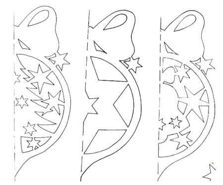 Новогодние украшения на окна из бумаги