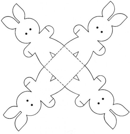 Трафарет коробочки для яиц