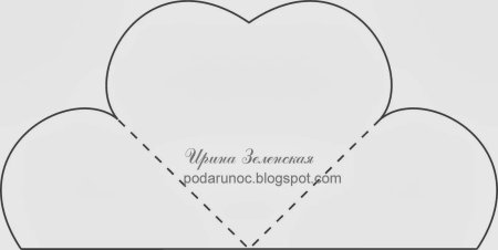 Трафарет валентинки
