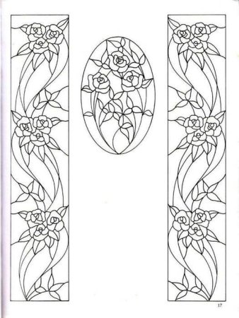 Трафареты для витражной росписи по стеклу