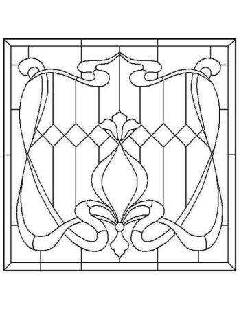 Витраж эскиз легкий