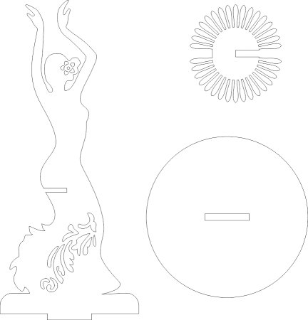 Трафарет салфетницы