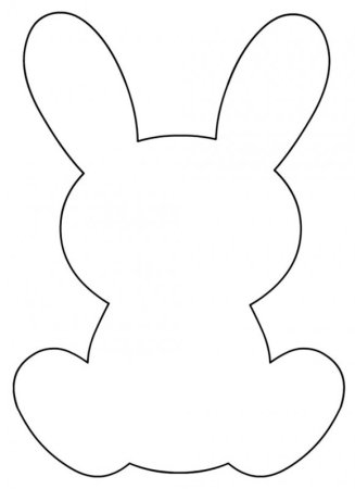 Трафарет зайчика