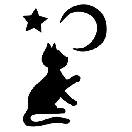 Новогодние трафареты кошки