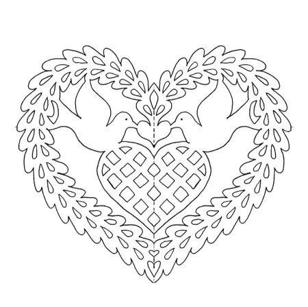Сердечко ажурное
