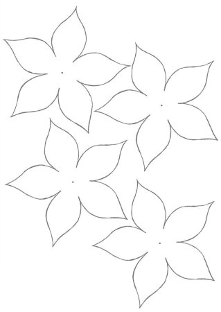 Розы из фоамирана шаблоны лепестков