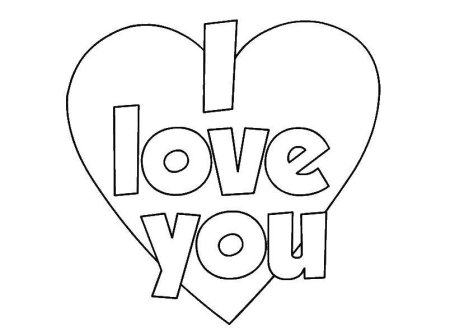 Раскраска Love