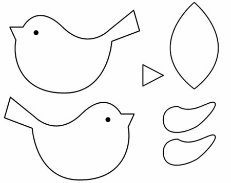 Трафареты птичек для вырезания из бумаги