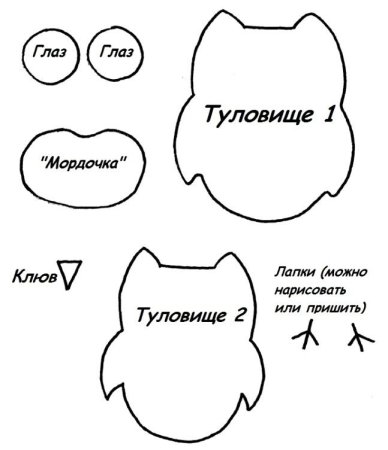 Выкройка Совы