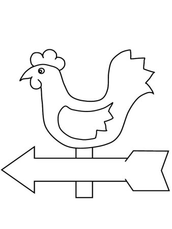 Флюгер раскраска