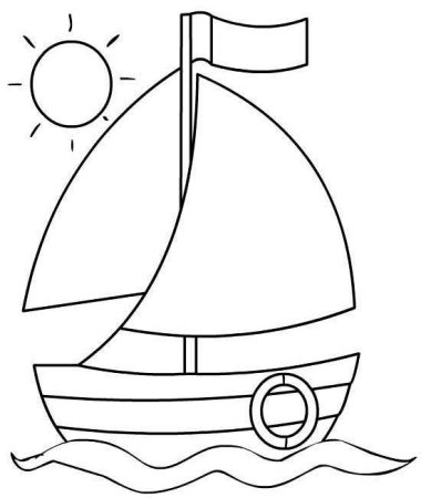Кораблик рисунок