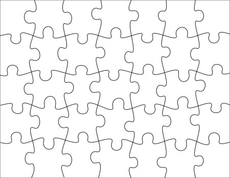 Трафарет "пазл"