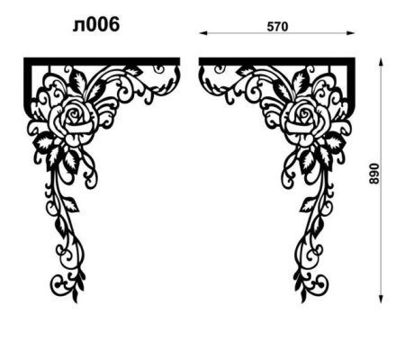 Ажурный ламбрекен выкройка