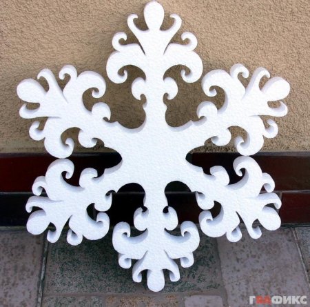 Снежинки из пеноплекса