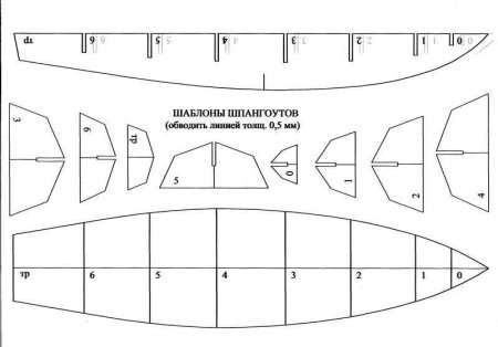 Модель яхты из потолочки чертежи