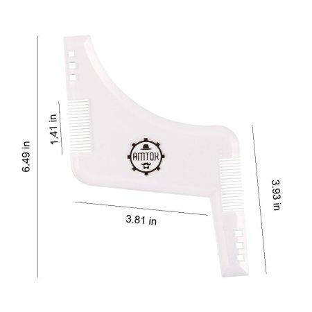 Лекала шаблона для стрижки бороды