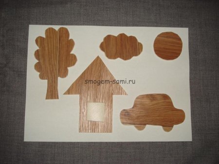 Аппликации из линолеума