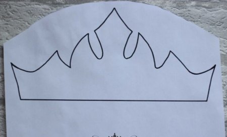 Шаблон короны для подушки