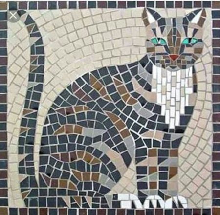 Мозаика "кот"