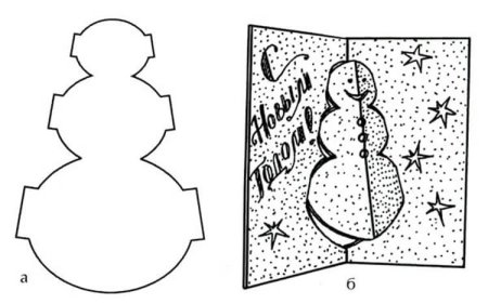 Новогодние открытки своими руками шаблоны