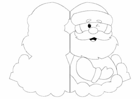 Трафареты для открыток на новый год
