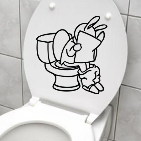 Унитаз трафарет