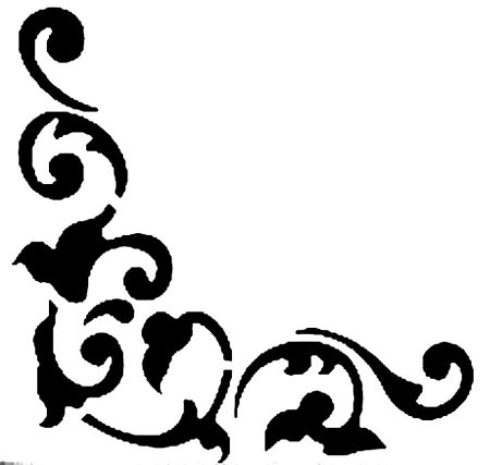 Вензеля трафареты для стен