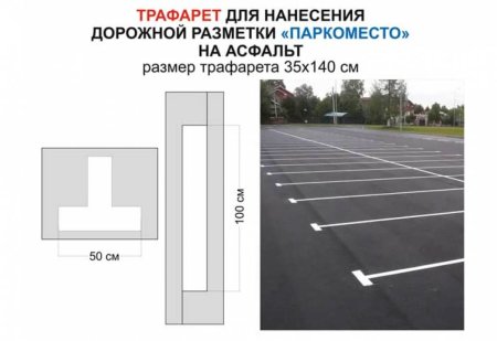 Трафарет для разметки на паркинге