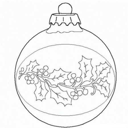 Раскраска новогодние игрушки