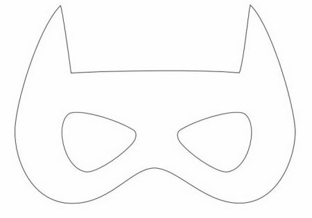 Маска супергероя лекало