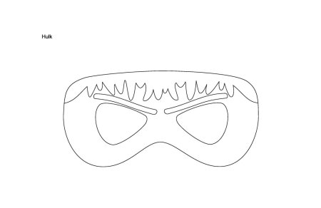 Трафарет маскарадной маски
