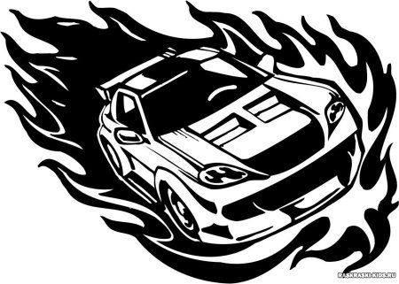 Трафарет автомобили