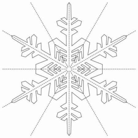 Снежинка объемная