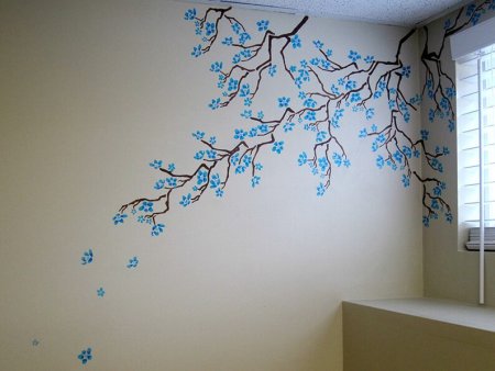 Разрисованные стены в квартире