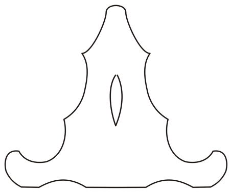 Шаблон подставки