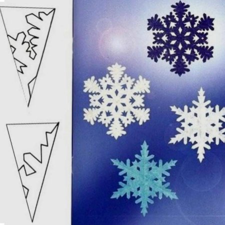 Снежинки из бумаги