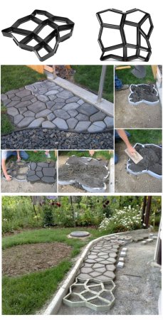 Трафарет для бетонной дорожки