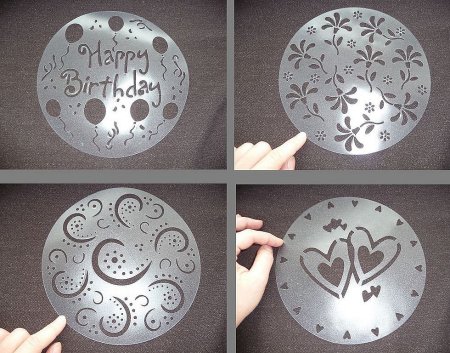 Трафареты для декора торта