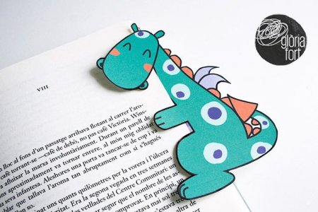 Закладки для книг динозавры своими руками
