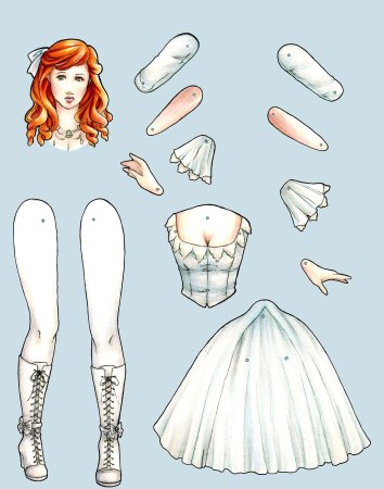 Бумажные куклы tiny Betsy MCCALL