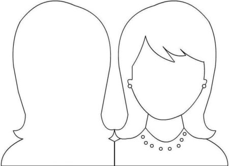 Портрет мамы шаблон