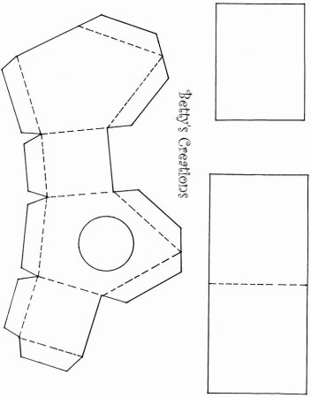 Трафарет коробочки для подарка