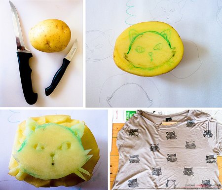 Рисование штампами из овощей