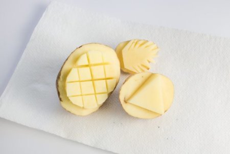 Штампы из картошки для рисования