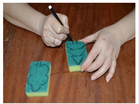 Штампики для рисования из губки