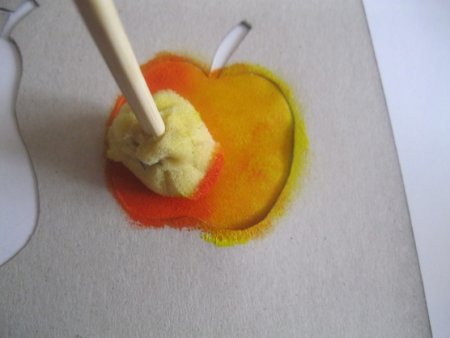Рисование поролоном для детей