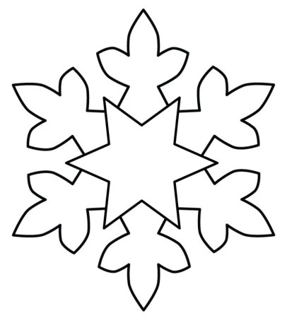 Аппликация Снежинка