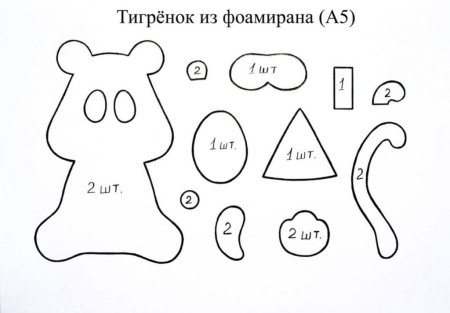 Символы года из фетра с выкройками