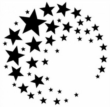 Звездочка силуэт