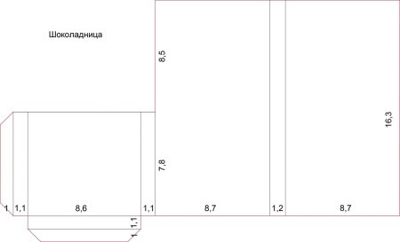 Схема шоколадницы Скрапбукинг